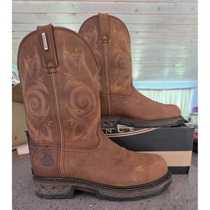 Georgia Boot Carbo-Tec LT Men's 10.5 Waterproof Composite Toe Work Boots Zip
